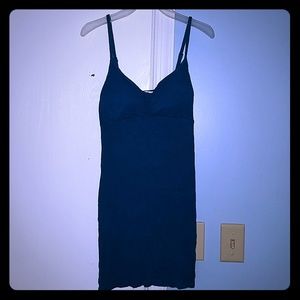 Spaghetti Strap Turquoise Mini Dress sz L